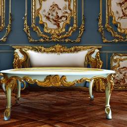 Table basse baroque ancienne